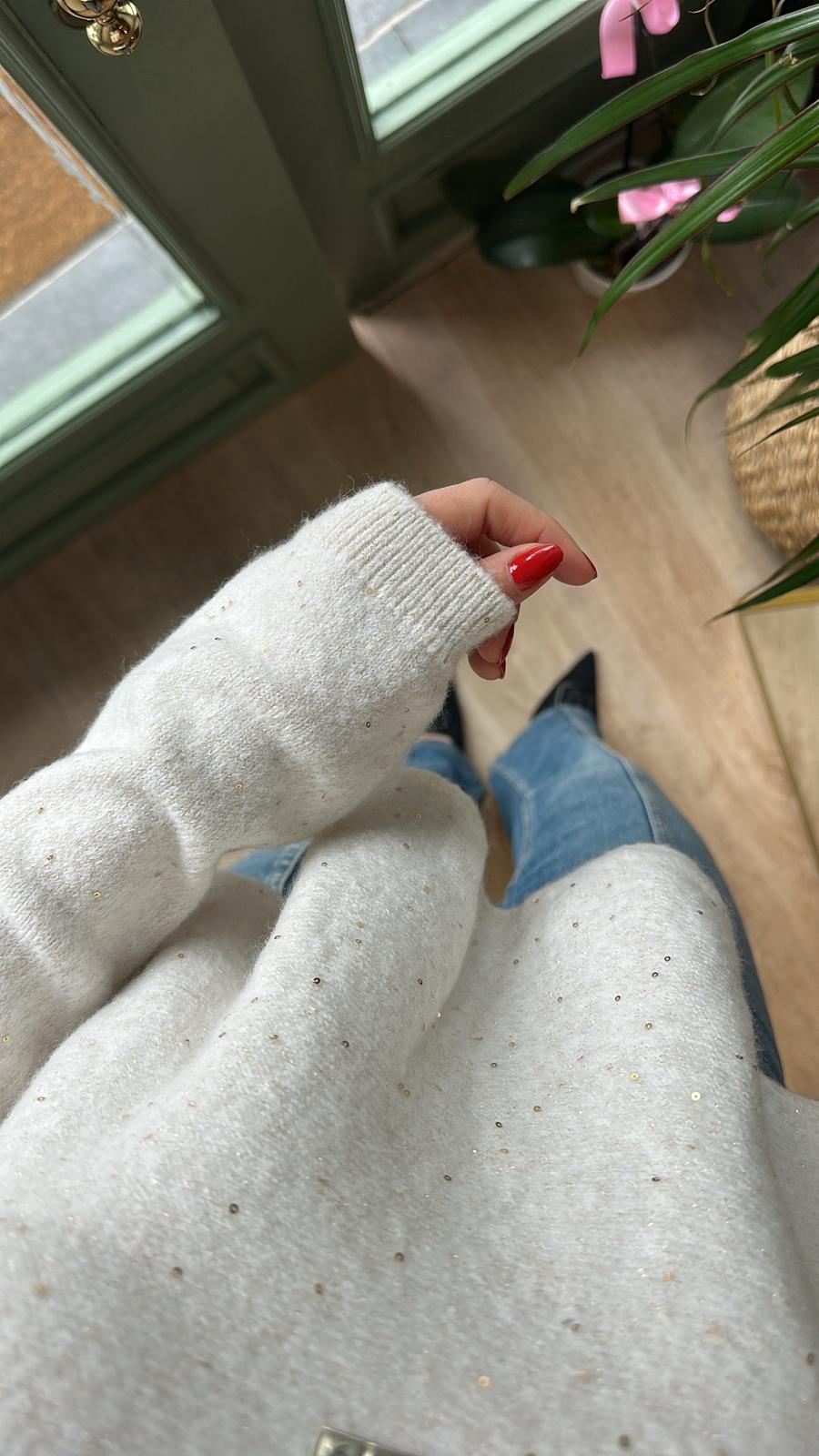 Işıltılı Triko Kazak