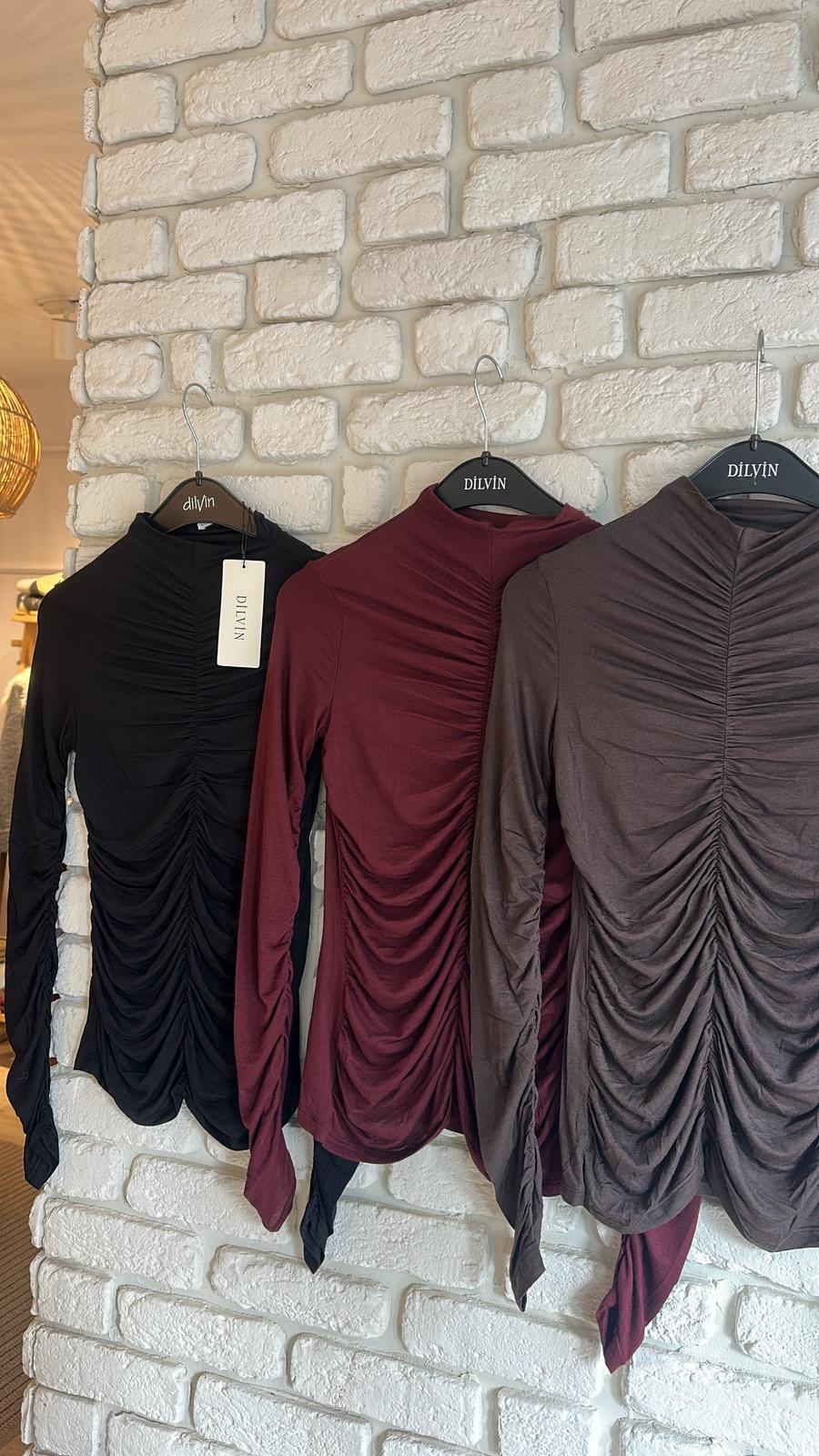 Büzgülü Kaşmir Bluz