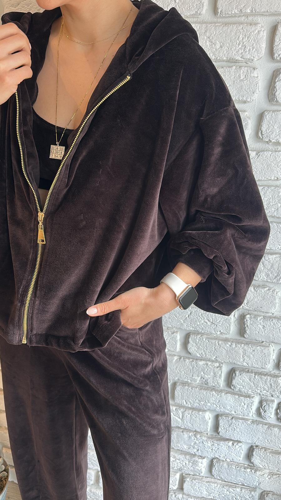 Kadife 3lü Eşofman Takımı