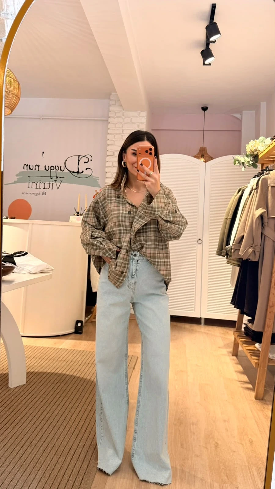 Buz Mavi Wide Leg Jean
