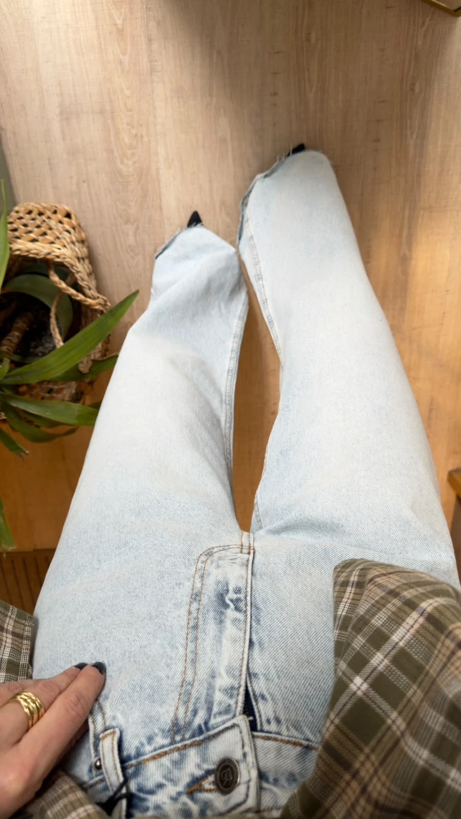 Buz Mavi Wide Leg Jean
