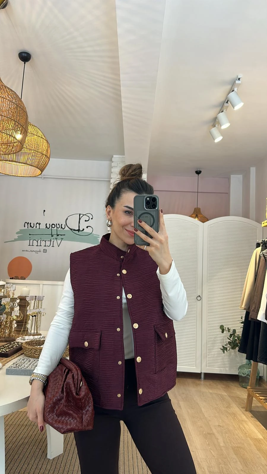 Kapitone Kısa Yelek